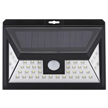 Lampa solara 30 LED cu lumina panoramica si senzor de miscare Lampa solara 30 LED cu lumina panoramica si senzor de miscare