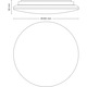 Plafoniera LED integrat Philips CL200, 10W, 1000 lm, A+, IP20, lumina alba calda, 25 cm, clasa energetica F