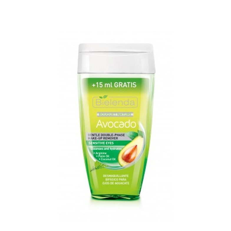 Demachiant bifazic pentru ochi sensibili cu Avocado, Bielenda 140 ml