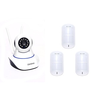 Kit Smart Home, Venovo, Alarm sistem, Wi-Fi Camera 2 MP, Tracking Obiect, Control max 64 wireless senzor 433mhz , PIR miscare,Inregistrare MicroSD Card 64GB,APP notificare telefon instant Kit Smart Home, Venovo, Alarm sistem, Wi-Fi Camera 2 MP, Tracking Obiect, Control max 64 wireless senzor 433mhz , PIR miscare,Inregistrare MicroSD Card 64GB,APP notificare telefon instant