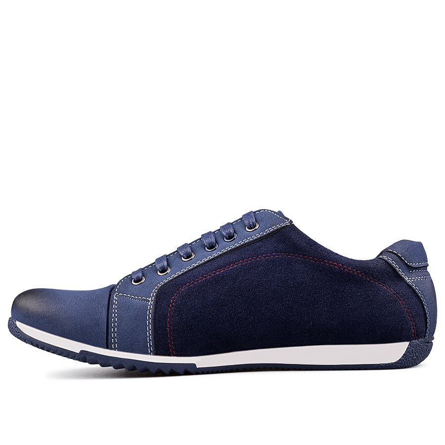 Pantofi sport din piele ecologica Tendez, Model MEW1709, Albastru inchis, 41