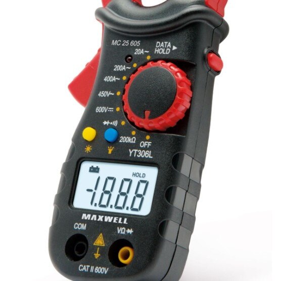 Измервателни клещи, MAXWELL, 1 V - 300 V, Черен/Червен - eMAG.bg