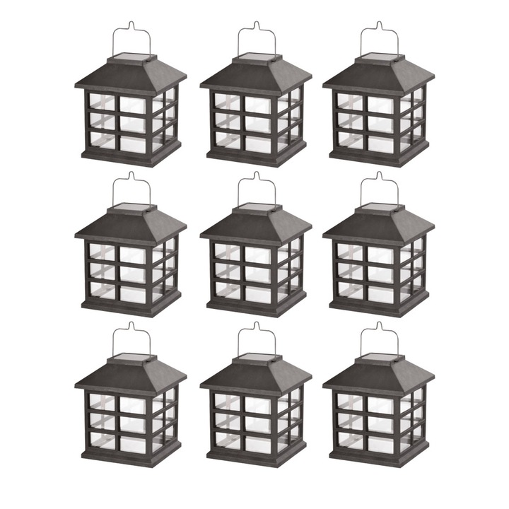 LED napelemes lámpa Lightex, modell- HUT 1*0.06W fehér fény IP44 AAA Ni-mh1.2V 200mAh akkumulátor 9db-os készlet