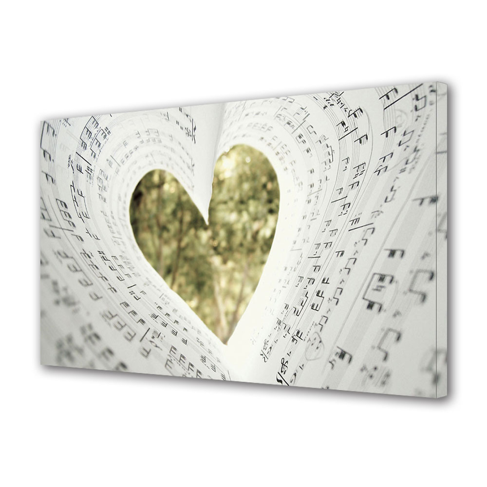 Tablou Canvas Luminos in intuneric VarioView LED, Vday, Inima din portative, 40 x 60 cm