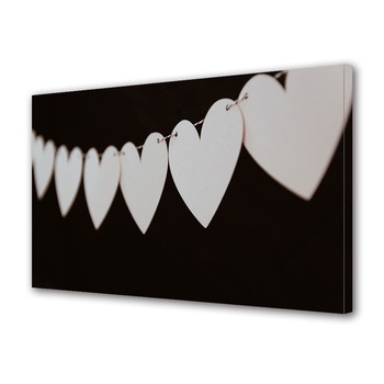Tablou Canvas Luminos in intuneric VarioView LED, Vday, Inimi agatate, 30 x 45 cm Tablou Canvas Luminos in intuneric VarioView LED, Vday, Inimi agatate, 30 x 45 cm