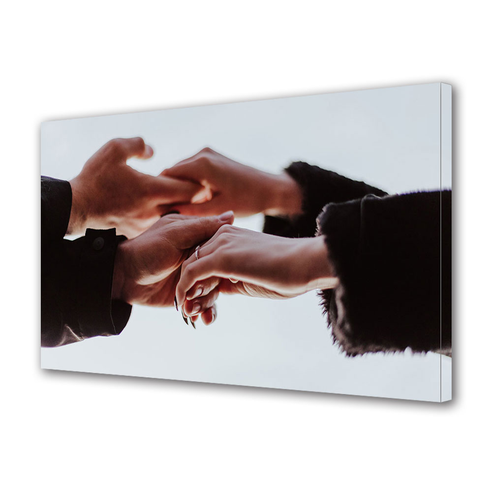 Tablou Canvas Luminos in intuneric VarioView LED, Vday, Conexiunea oamenilor, 40 x 60 cm
