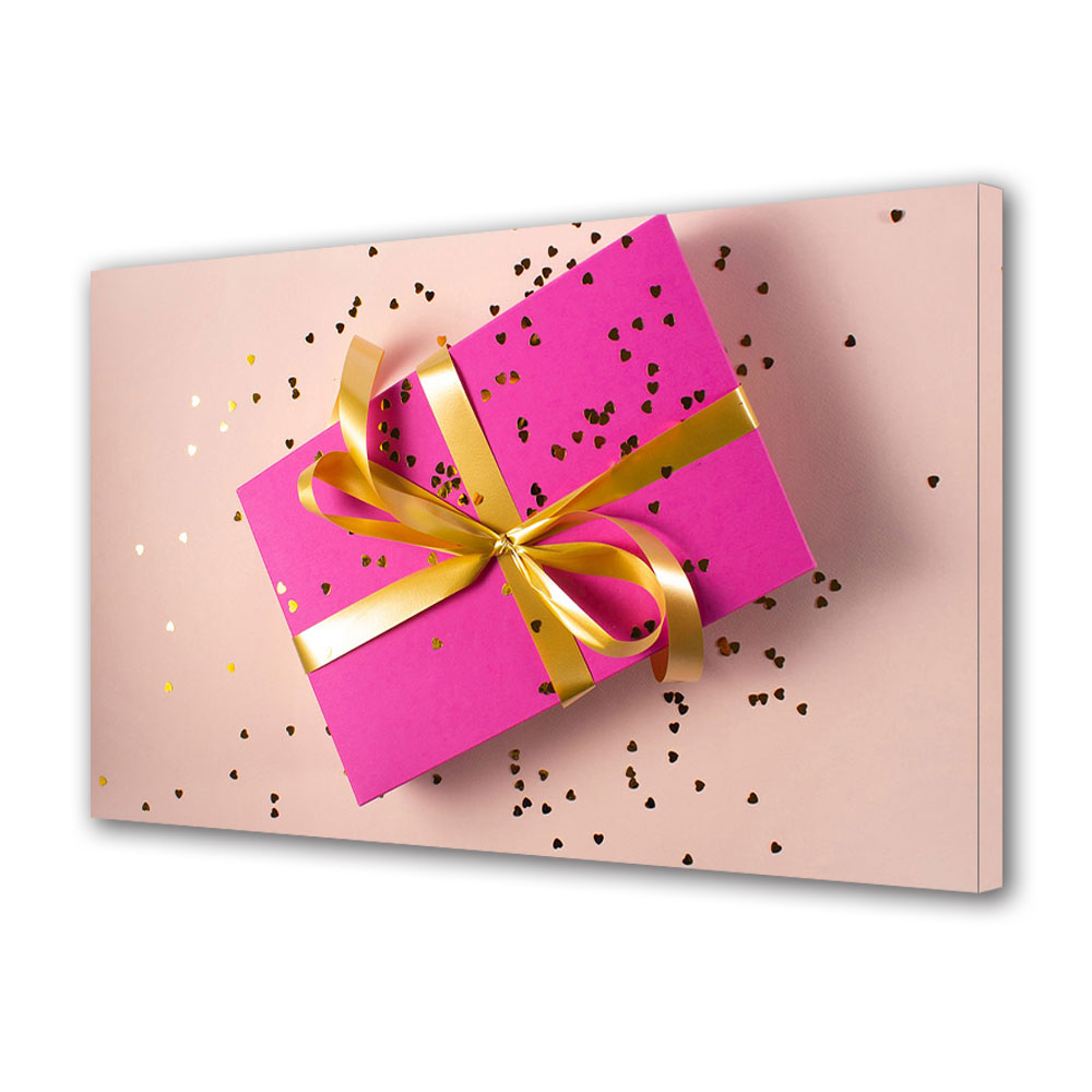 Tablou Canvas Luminos in intuneric VarioView LED, Vday, Cadou roz, 30 x 45 cm