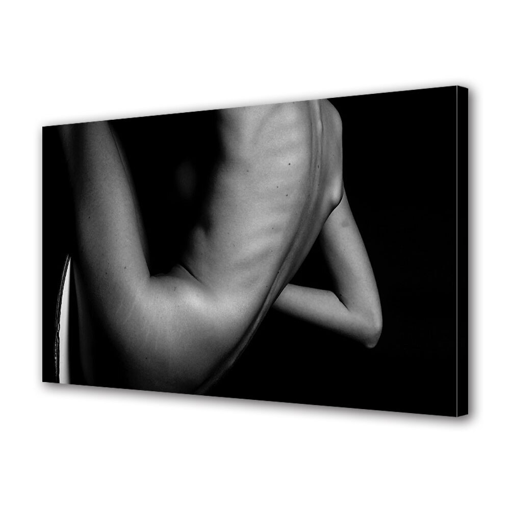 Tablou Canvas Luminos in intuneric VarioView LED, Vday, Linie corp femeie, 40 x 60 cm