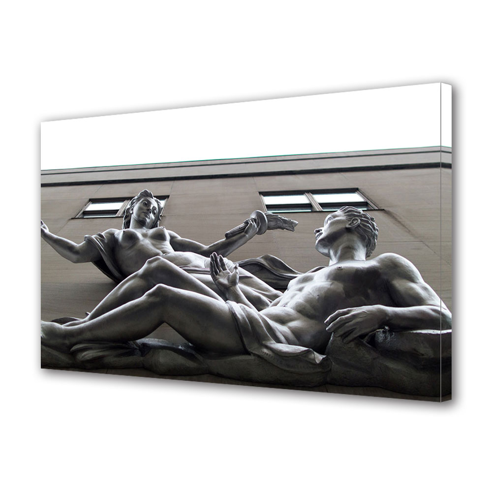 Tablou Canvas Luminos in intuneric VarioView LED, Vday, Sculpturi indragostite, 40 x 60 cm