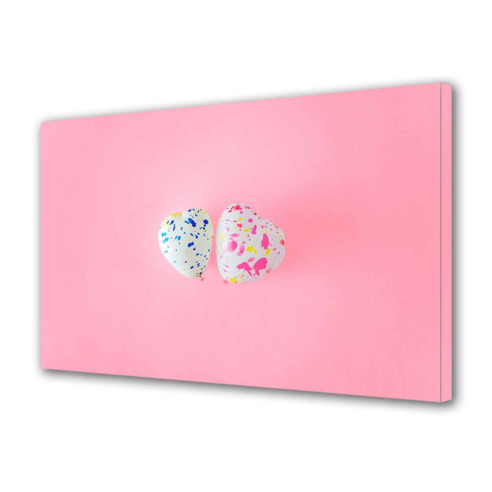 Tablou Canvas Luminos in intuneric VarioView LED, Vday, Inimioare diferite, 30 x 45 cm