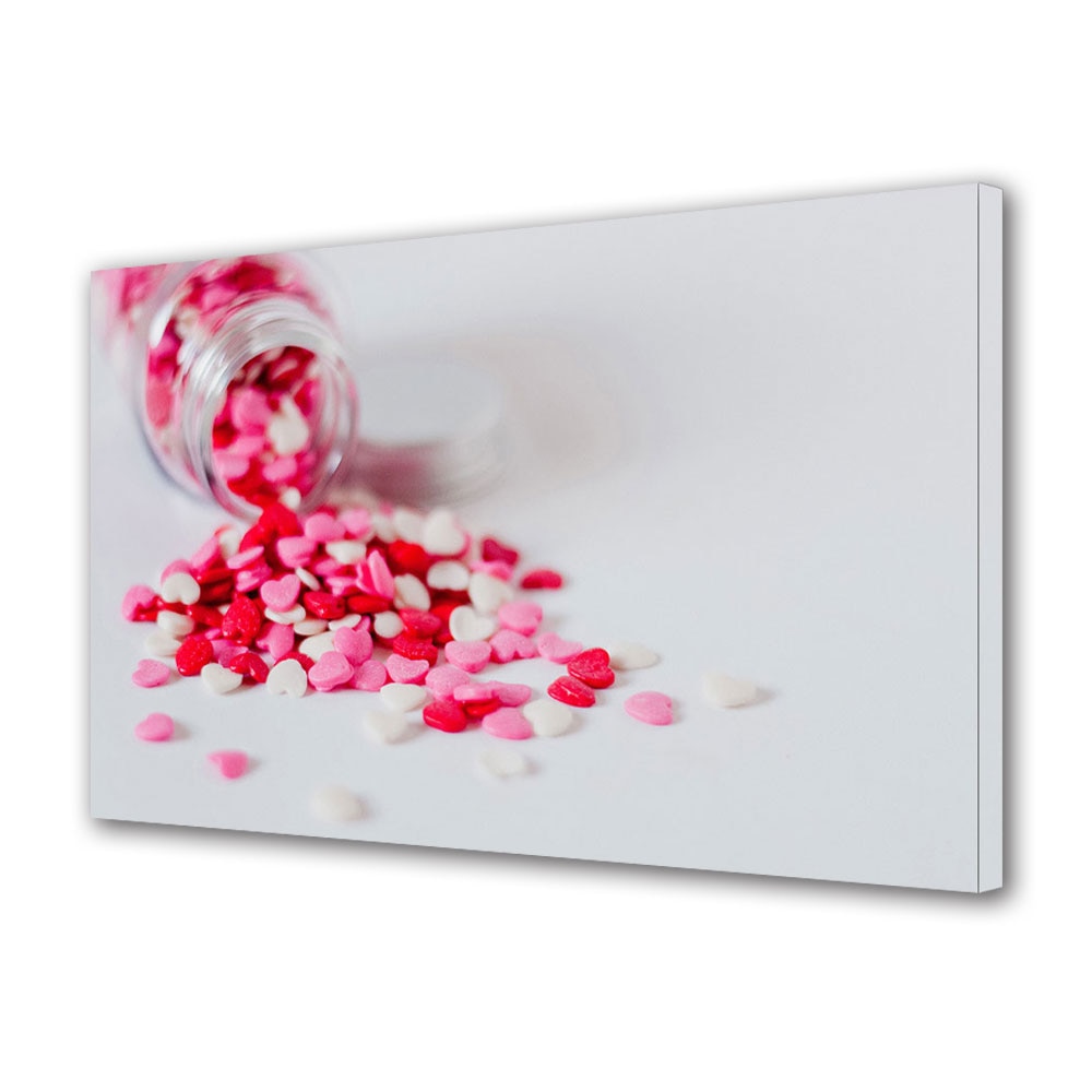 Tablou Canvas Luminos in intuneric VarioView LED, Vday, Borcanul cu iubire, 30 x 45 cm
