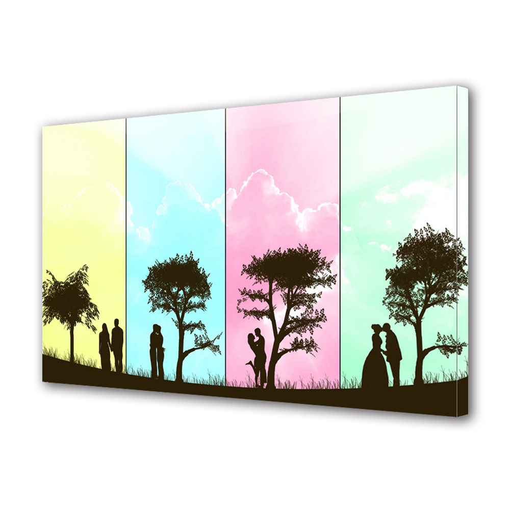 Tablou Canvas Luminos in intuneric VarioView LED, Vday, Trecerea timpului, 40 x 60 cm