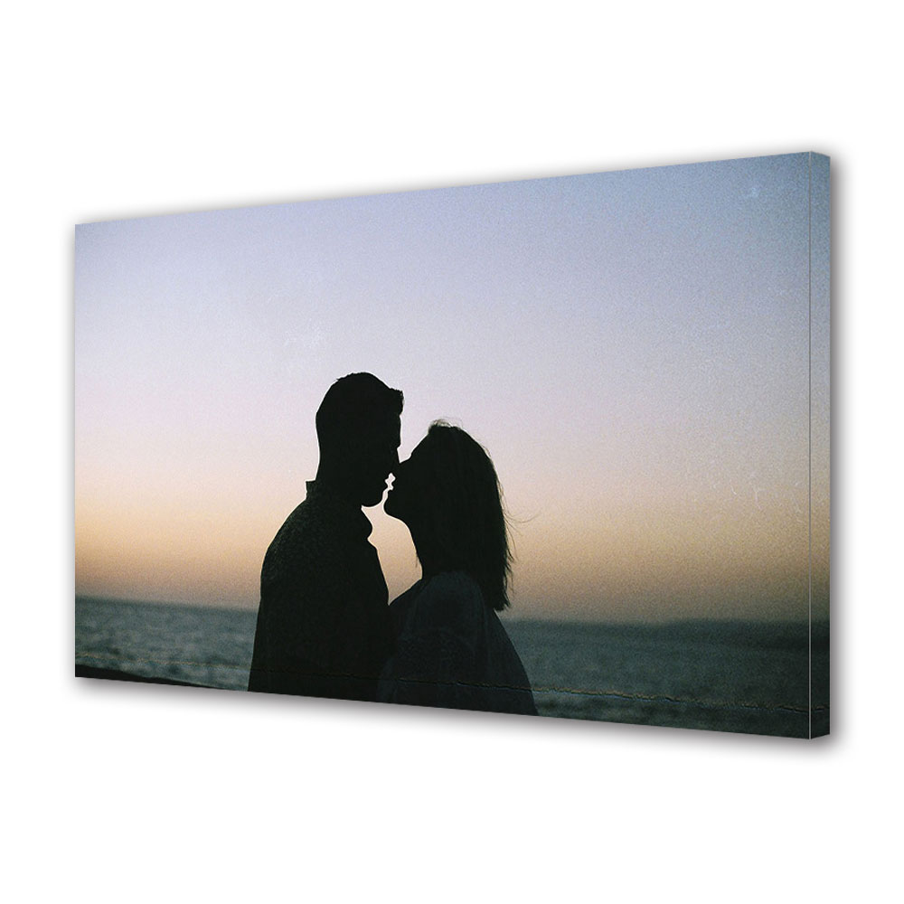Tablou Canvas Luminos in intuneric VarioView LED, Vday, Apropiere cu marea pe fundal, 40 x 60 cm