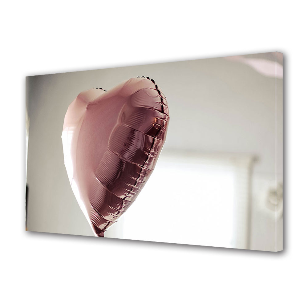 Tablou Canvas Luminos in intuneric VarioView LED, Vday, Balon in forma de inima, 30 x 45 cm