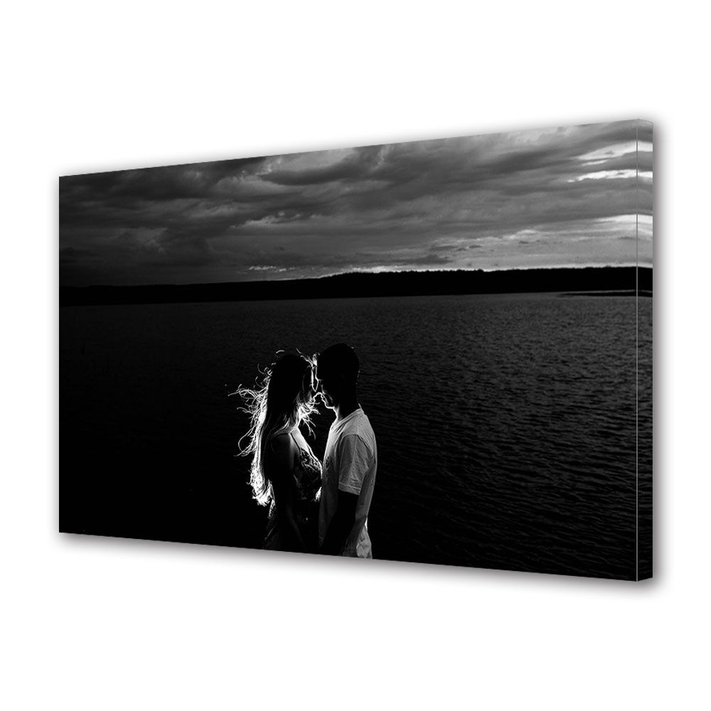 Tablou Canvas Luminos in intuneric VarioView LED, Vday, Intuneric peste un cuplu, 30 x 45 cm