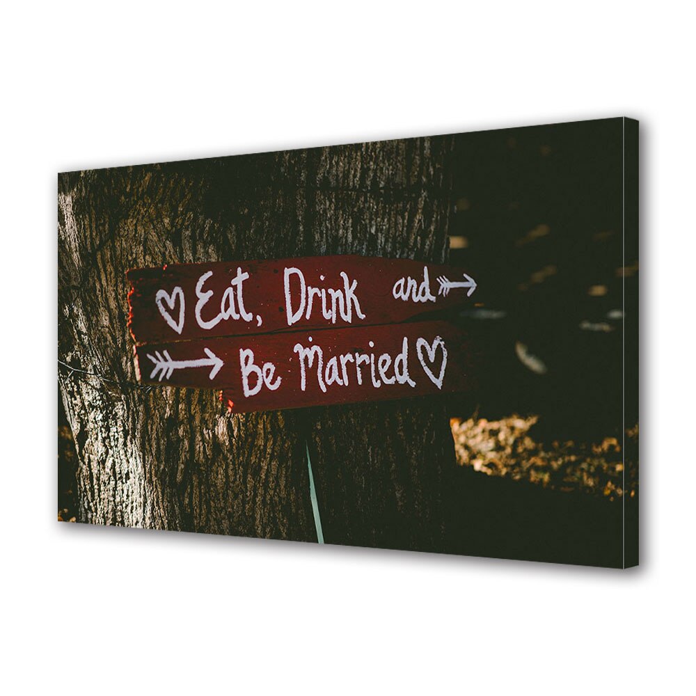 Tablou Canvas Luminos in intuneric VarioView LED, Vday, Indicator pe copac, 30 x 45 cm