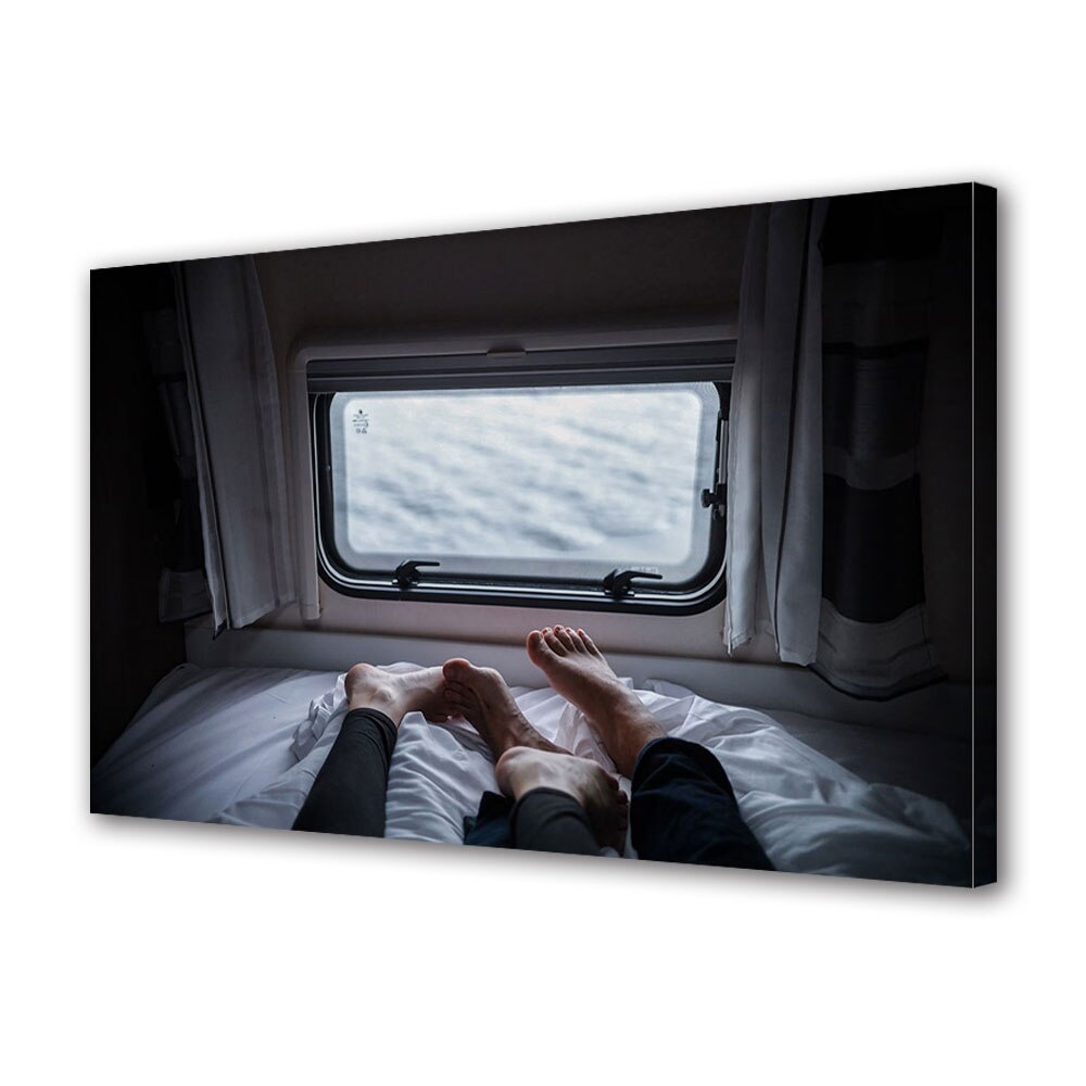 Tablou Canvas Luminos in intuneric VarioView LED, Vday, Calatorind impreuna, 40 x 60 cm