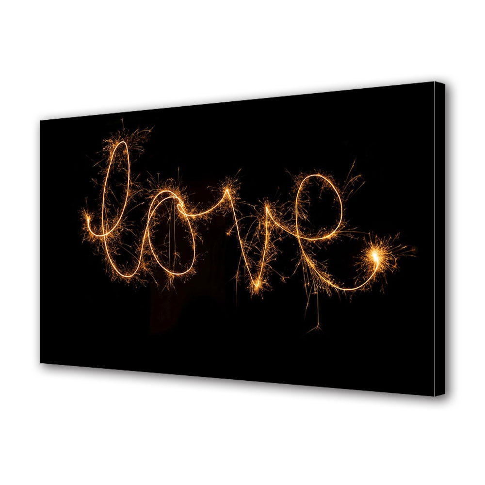 Tablou Canvas Luminos in intuneric VarioView LED, Vday, Iubire luminata, 30 x 45 cm