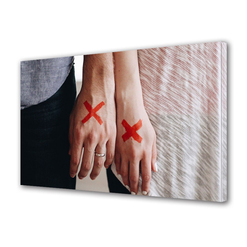 Tablou Canvas Luminos in intuneric VarioView LED, Vday, Marcati ca iubiti, 30 x 45 cm