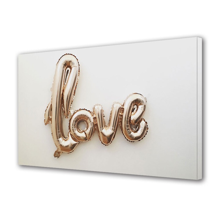 Tablou Canvas Luminos in intuneric VarioView LED, Vday, Iubire din baloane, 70 x 100 cm