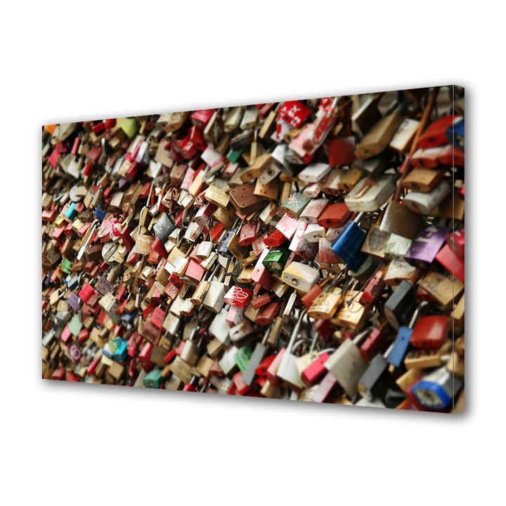 Tablou Canvas Luminos in intuneric VarioView LED, Vday, Lacate cu promisiuni, 70 x 100 cm