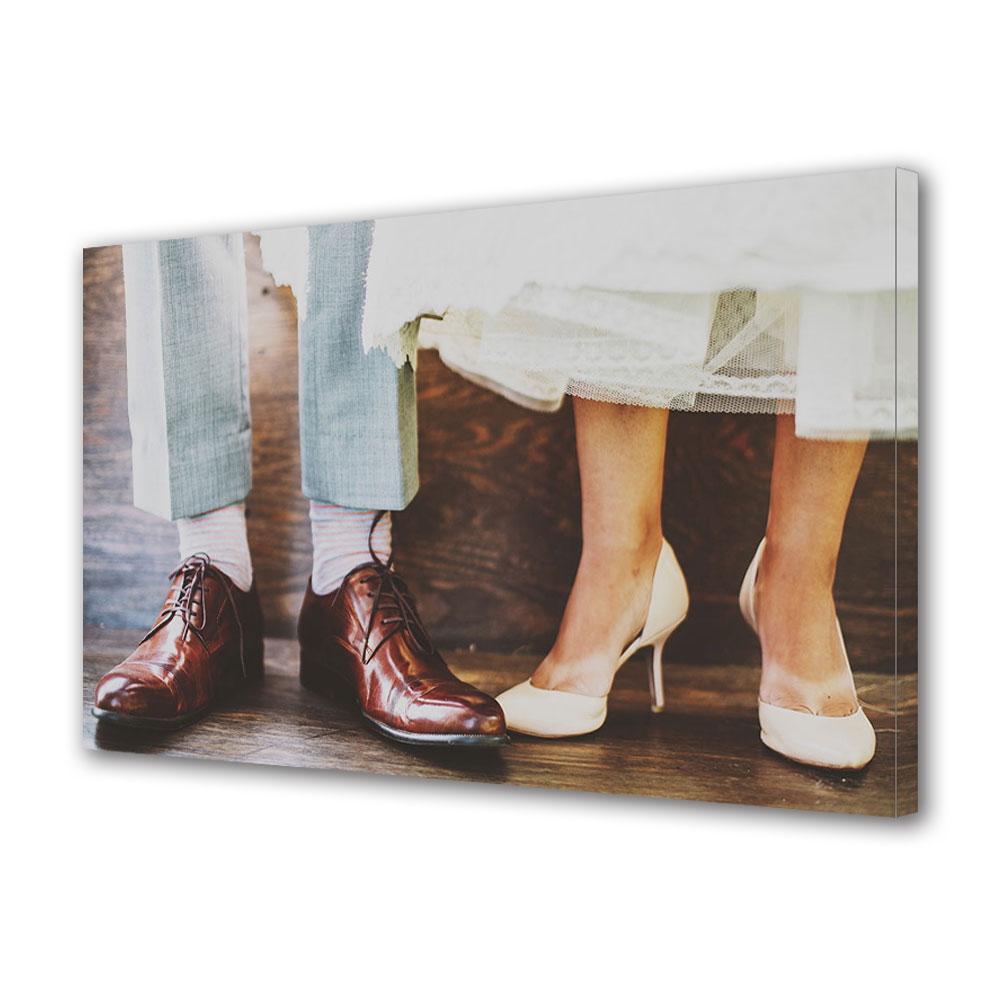 Tablou Canvas Luminos in intuneric VarioView LED, Vday, Pregatiri de nunta, 30 x 45 cm