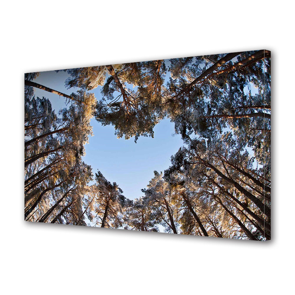 Tablou Canvas Luminos in intuneric VarioView LED, Vday, Inima in padure, 30 x 45 cm