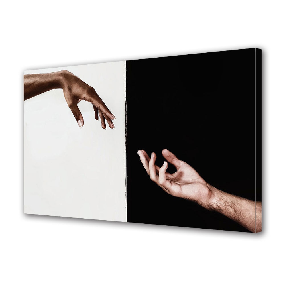 Tablou Canvas Luminos in intuneric VarioView LED, Vday, Echilibru in diferente, 30 x 45 cm
