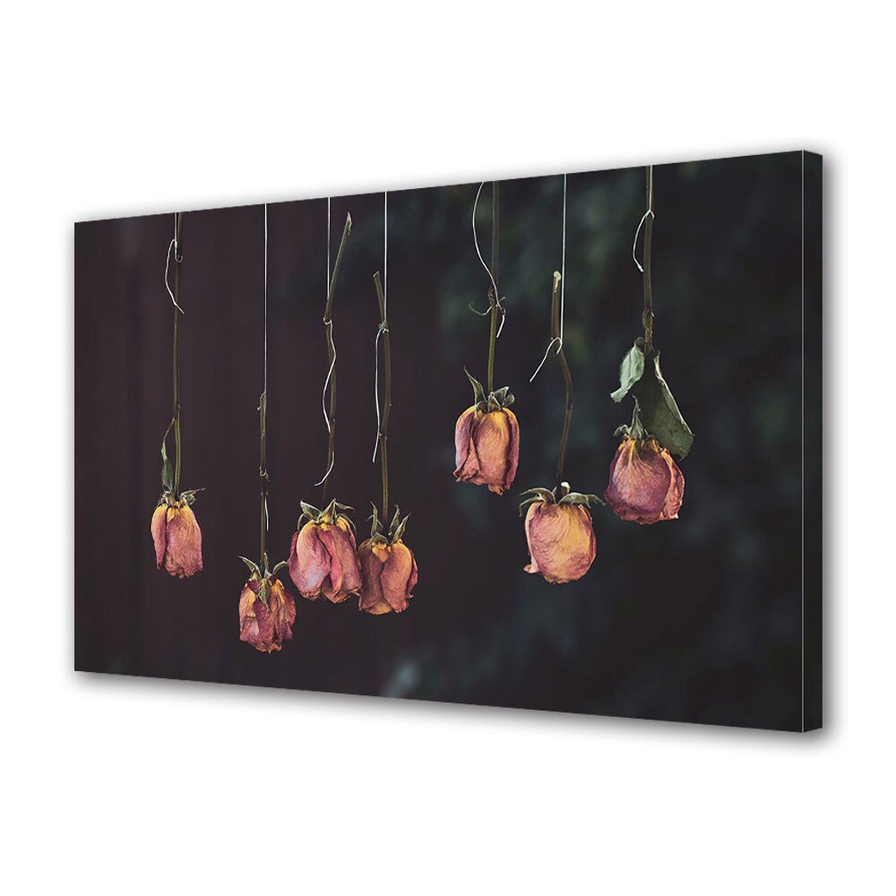 Tablou Canvas Luminos in intuneric VarioView LED, Vday, Trandafiri aplecati, 30 x 45 cm