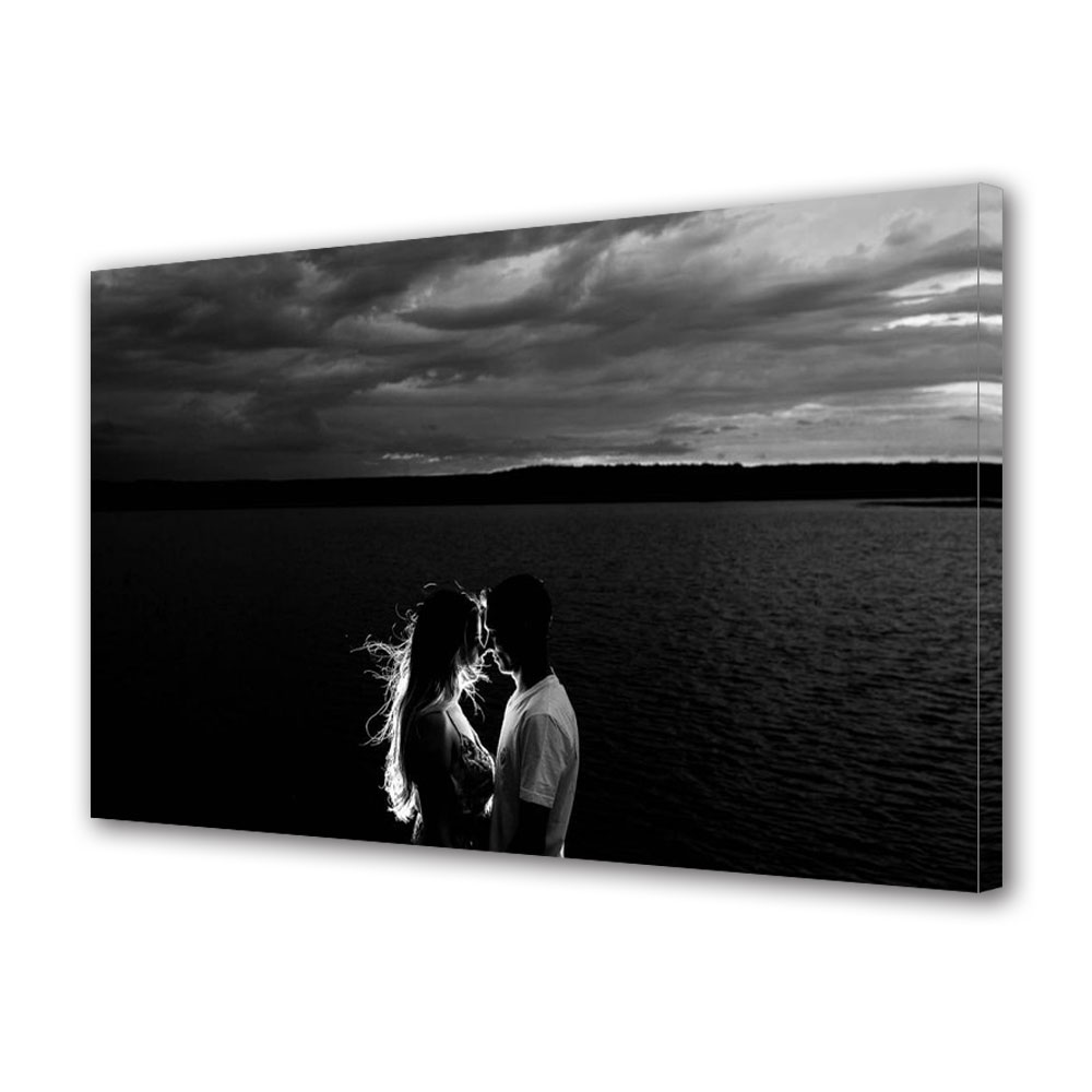 Tablou Canvas Luminos in intuneric VarioView LED, Vday, Siluete in intuneric, 40 x 60 cm