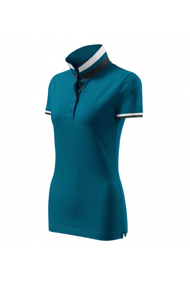 Tricou polo pentru dama, Albastru petrol, 257-93, Albastru