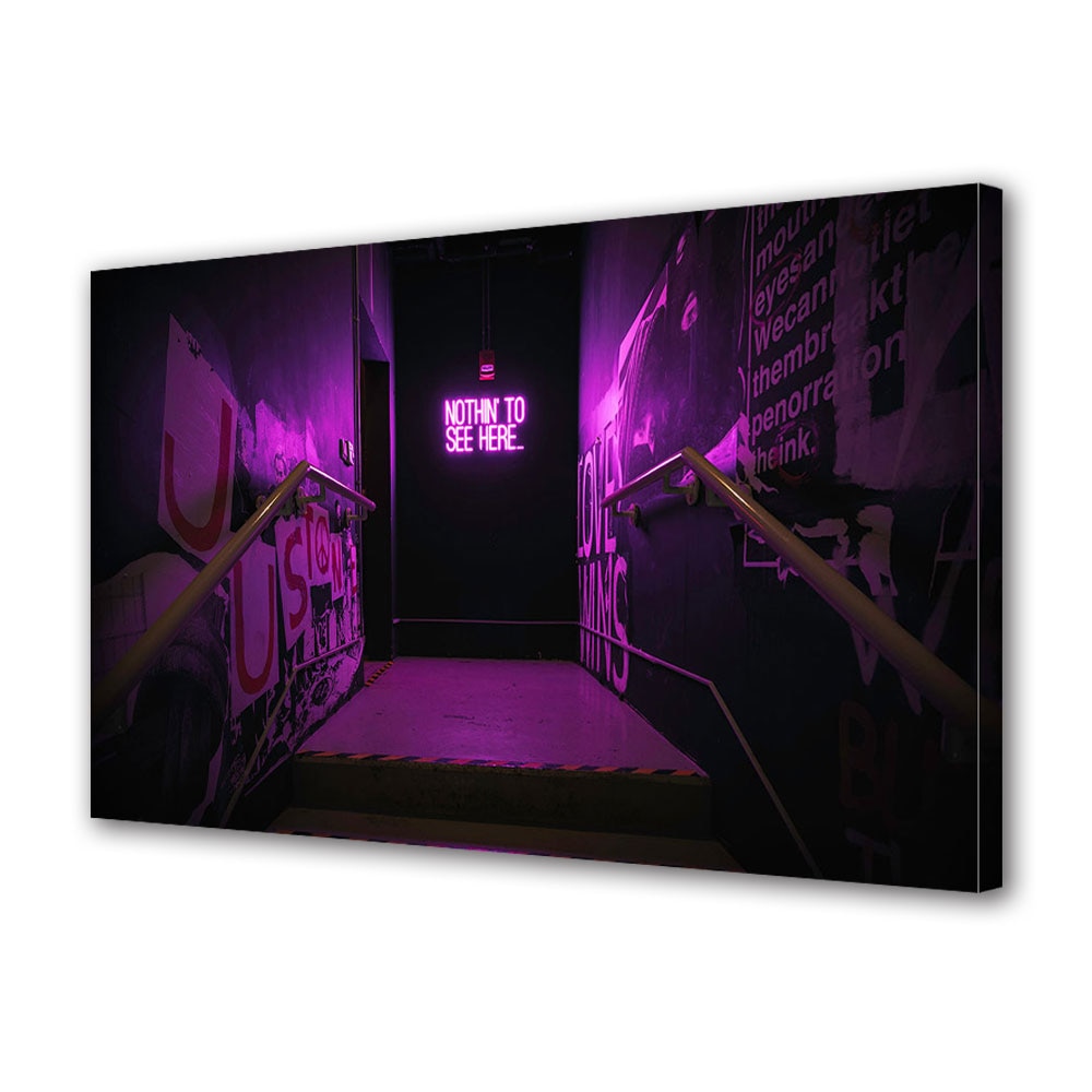 Tablou Canvas Luminos in intuneric VarioView LED, Vday, Nimic de vazut, 30 x 45 cm