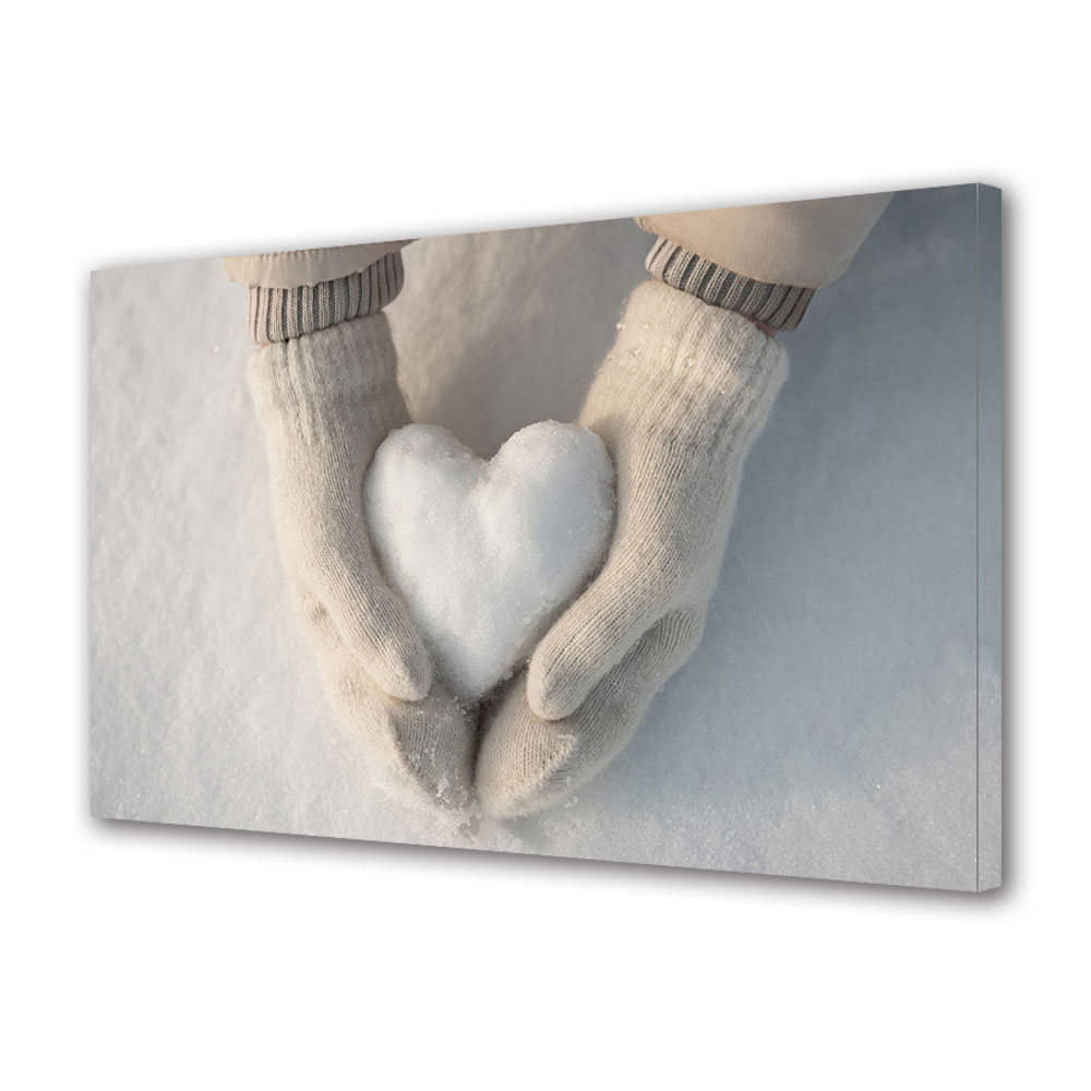 Tablou Canvas Luminos in intuneric VarioView LED, Vday, Bulgare inimioara, 30 x 45 cm
