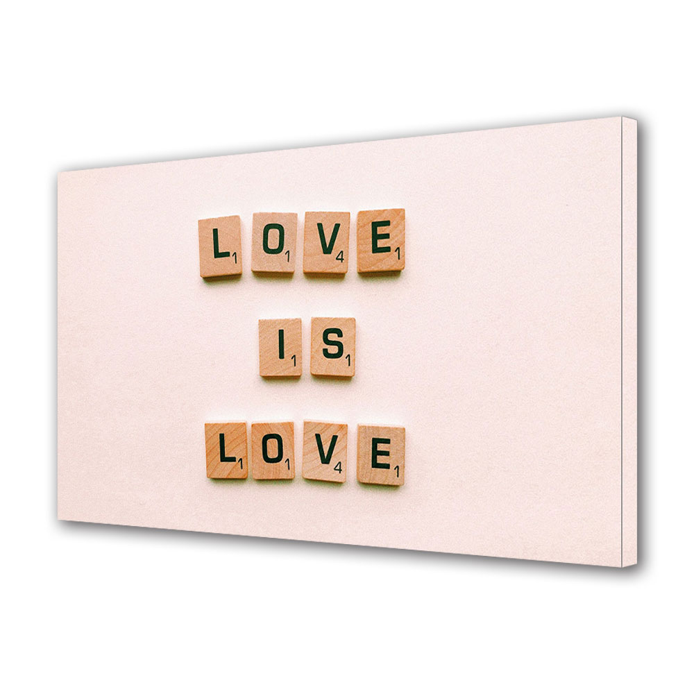 Tablou Canvas Luminos in intuneric VarioView LED, Vday, Iubirea e iubire, 30 x 45 cm