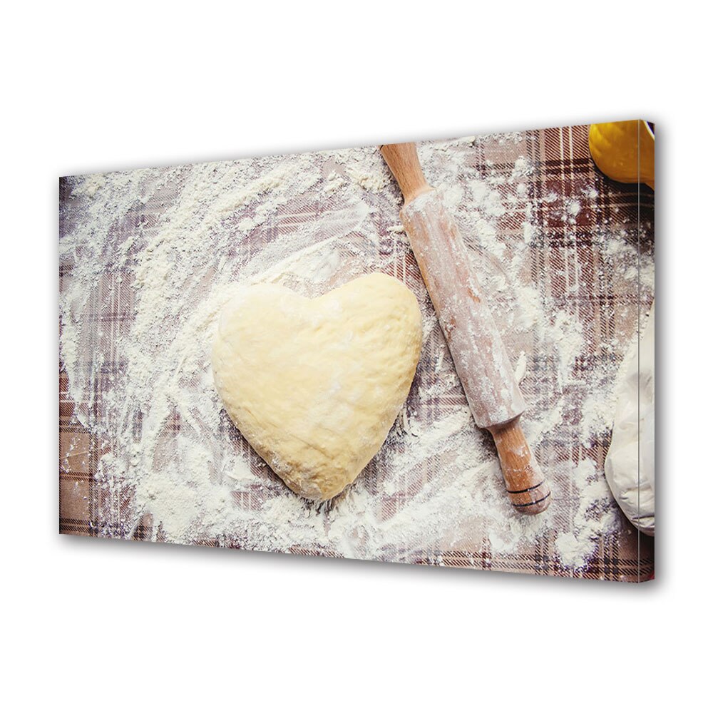 Tablou Canvas Luminos in intuneric VarioView LED, Vday, Inima din aluat, 40 x 60 cm