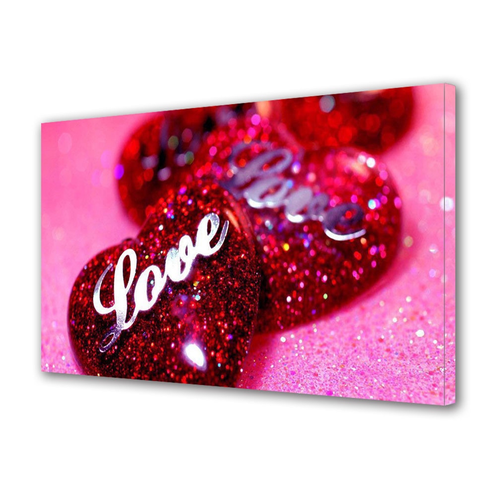 Tablou Canvas Luminos in intuneric VarioView LED, Vday, Iubire sclipicioasa, 40 x 60 cm