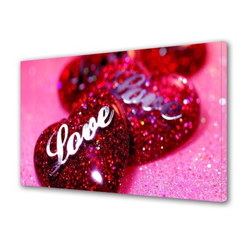 Tablou Canvas Luminos in intuneric VarioView LED, Vday, Iubire sclipicioasa, 40 x 60 cm Tablou Canvas Luminos in intuneric VarioView LED, Vday, Iubire sclipicioasa, 40 x 60 cm