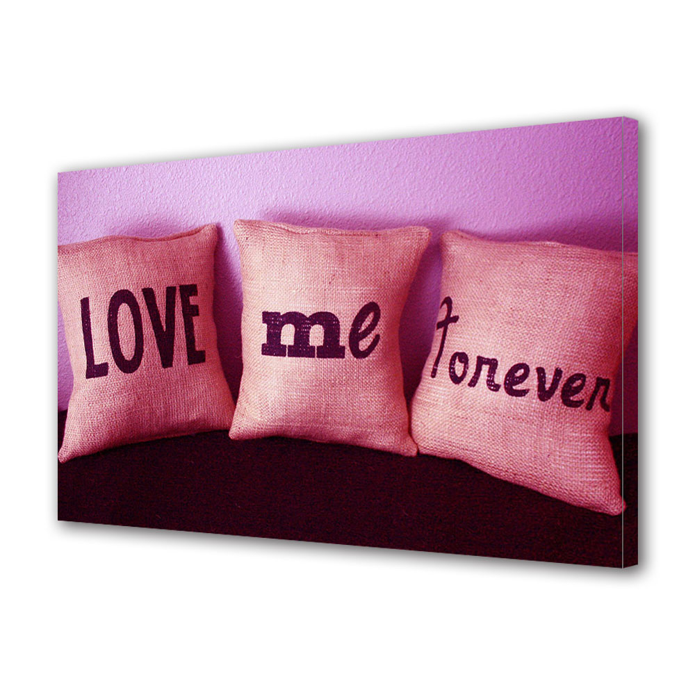 Tablou Canvas Luminos in intuneric VarioView LED, Vday, Perne cu texte, 40 x 60 cm