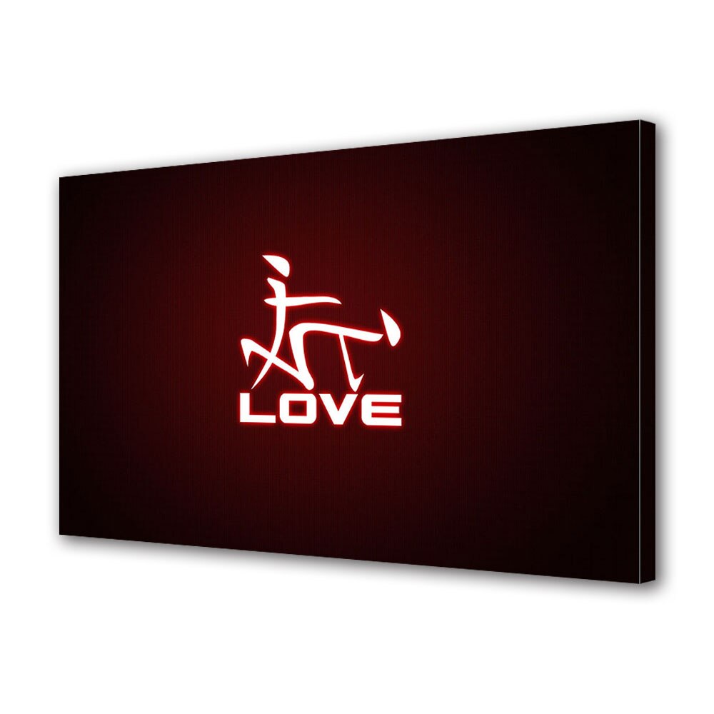 Tablou Canvas Luminos in intuneric VarioView LED, Vday, Pozitia iubirii, 30 x 45 cm