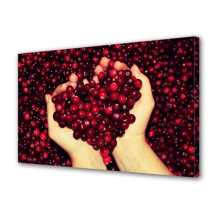 Tablou Canvas Luminos in intuneric VarioView LED, Vday, Inima in rodii, 70 x 100 cm