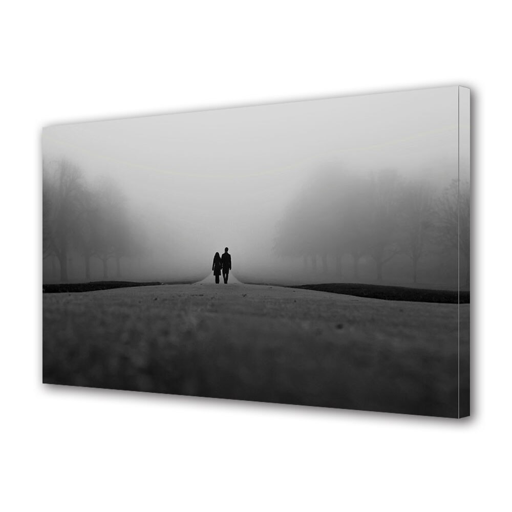 Tablou Canvas Luminos in intuneric VarioView LED, Vday, Drum in doi, 40 x 60 cm