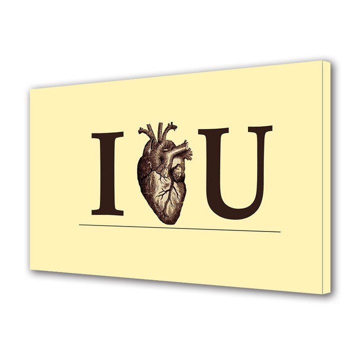 Tablou Canvas Luminos in intuneric VarioView LED, Vday, Declaratie, 70 x 100 cm