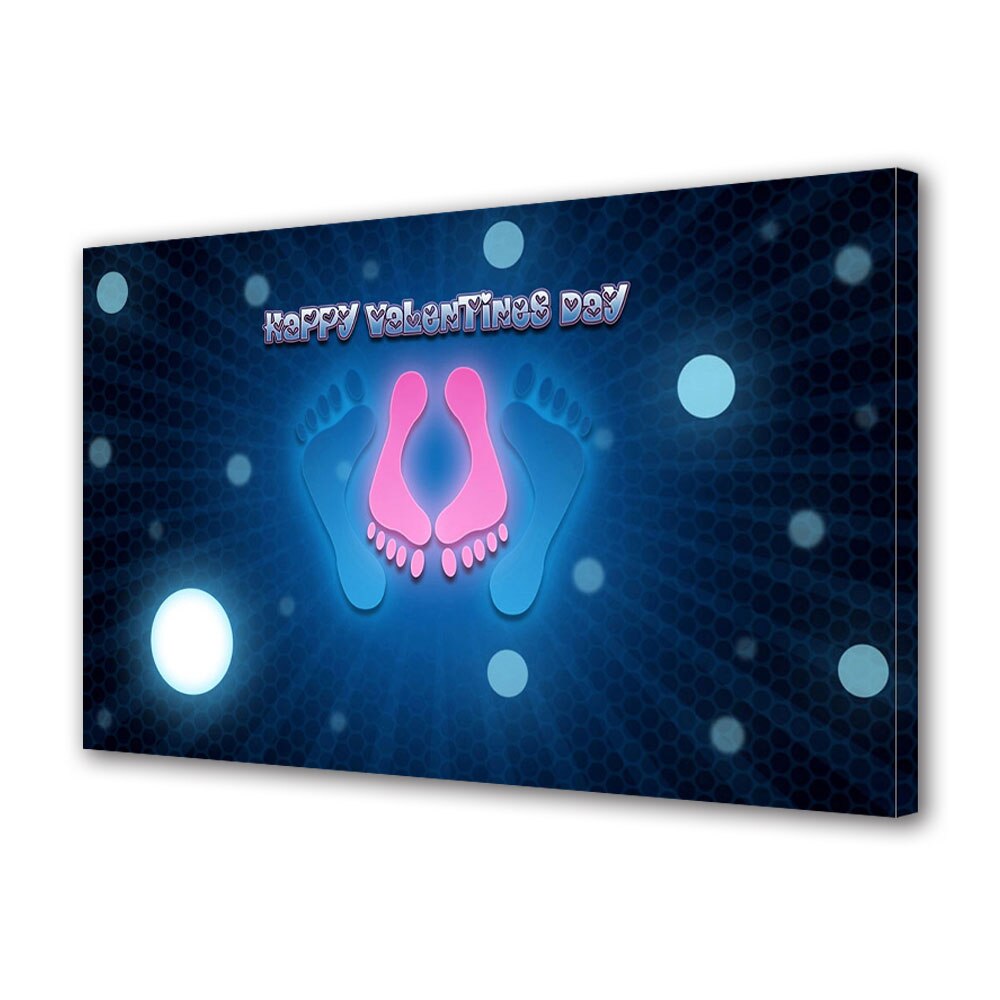 Tablou Canvas Luminos in intuneric VarioView LED, Vday, Unul peste altul, 40 x 60 cm