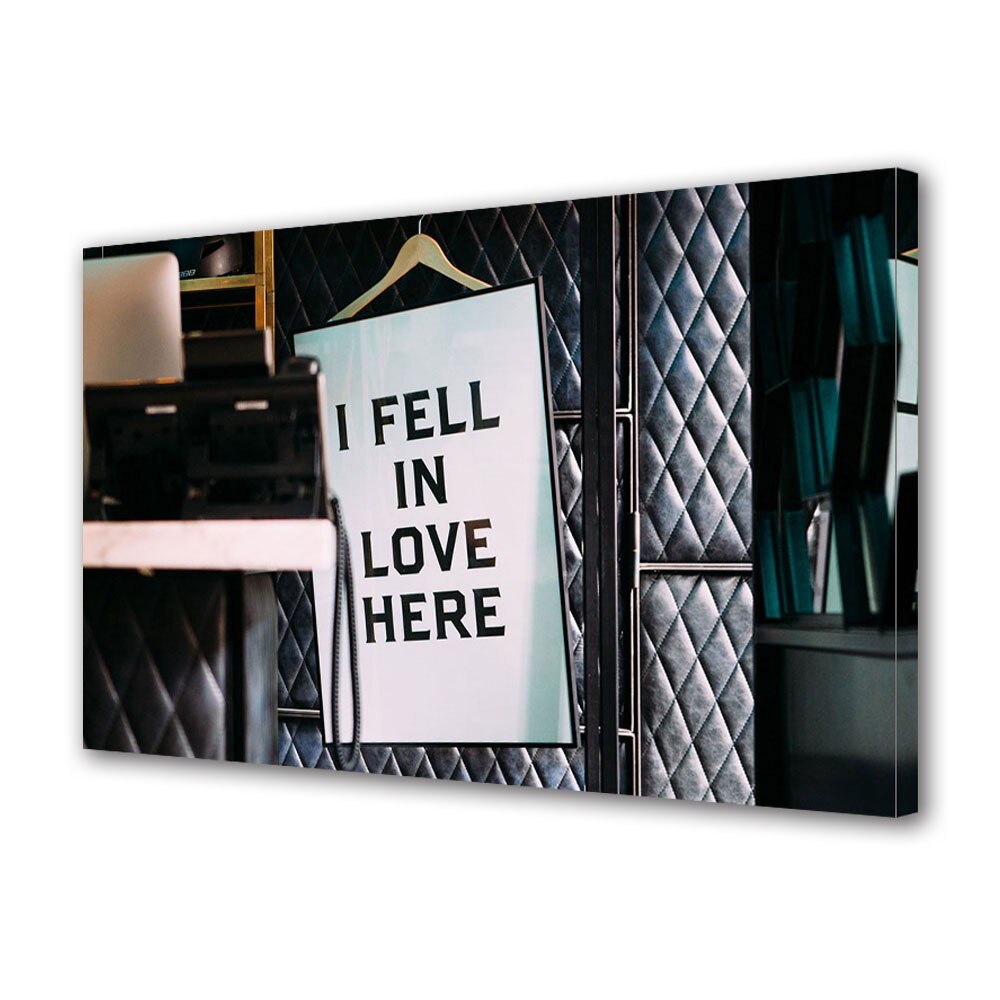 Tablou Canvas Luminos in intuneric VarioView LED, Vday, Dragostea este aici, 30 x 45 cm