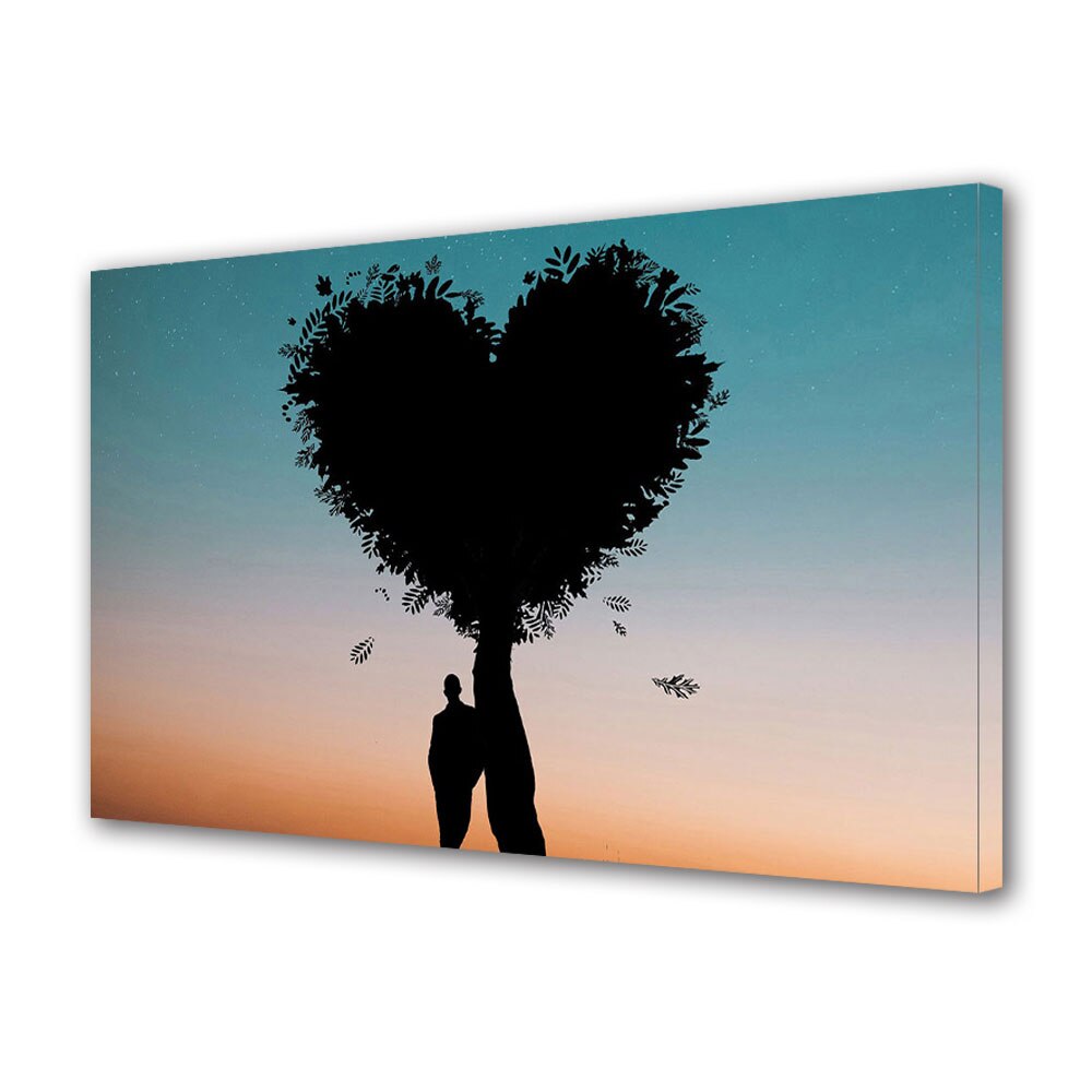 Tablou Canvas Luminos in intuneric VarioView LED, Vday, Copacul indragostitului, 40 x 60 cm