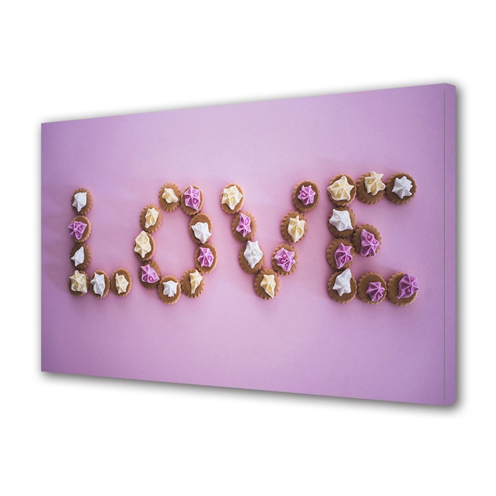 Tablou Canvas Luminos in intuneric VarioView LED, Vday, Dragoste in pragituri, 70 x 100 cm