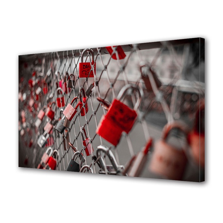 Tablou Canvas Luminos in intuneric VarioView LED, Vday, Lacate agatate, 70 x 100 cm