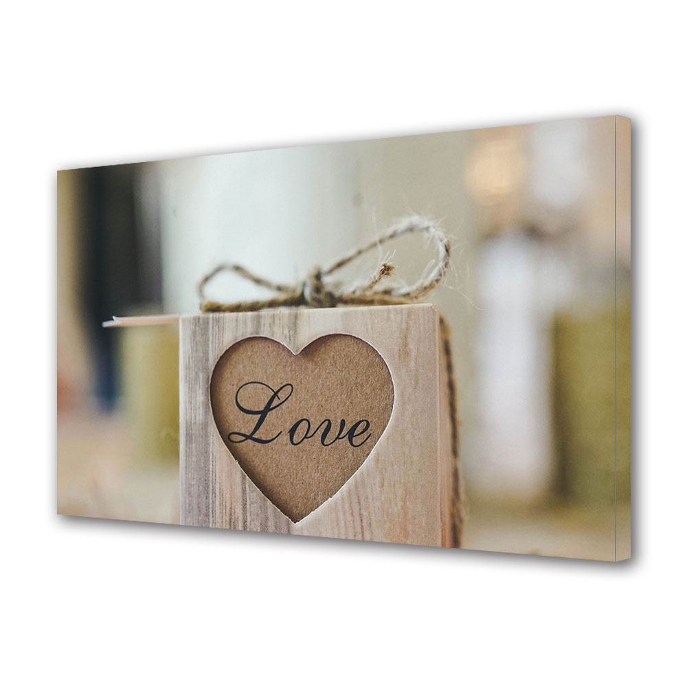 Tablou Canvas Luminos in intuneric VarioView LED, Vday, Dragoste cadou, 40 x 60 cm