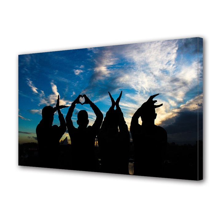 Tablou Canvas Luminos in intuneric VarioView LED, Vday, Iubirea oamenior, 70 x 100 cm