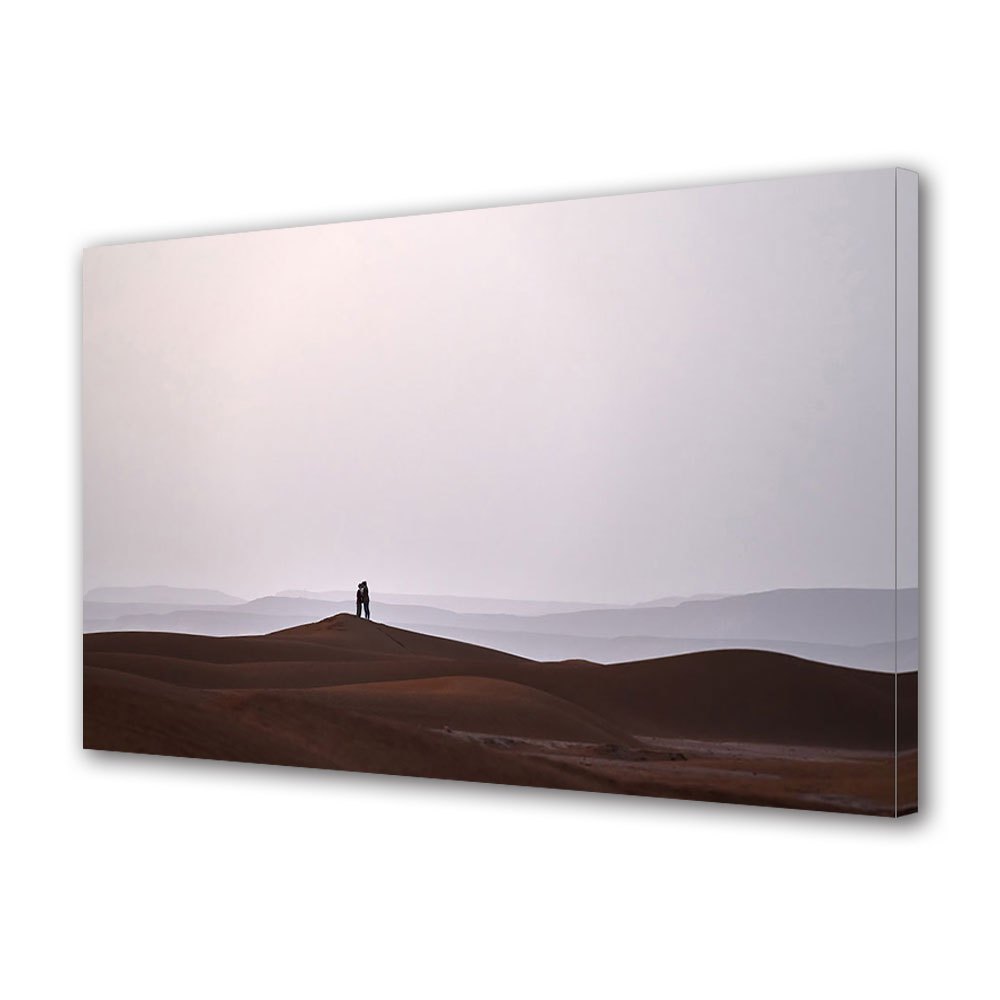 Tablou Canvas Luminos in intuneric VarioView LED, Vday, Singuri in desert, 30 x 45 cm